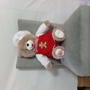 Holiday Time Chef Teddy Bear in Red and White